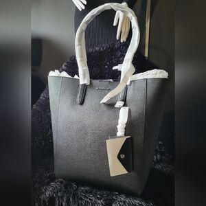 Michael Kors Large Saffiano Leather Tote With Card Case